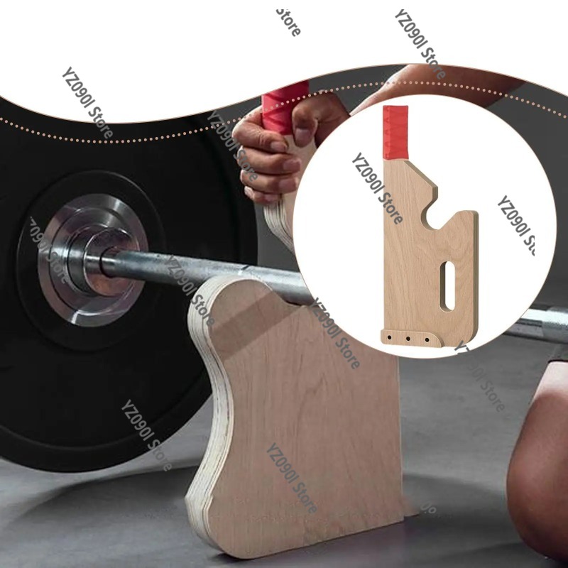 Deadlift Jack Barbell - Compact Wooden Barbell Holder Jack, Portable