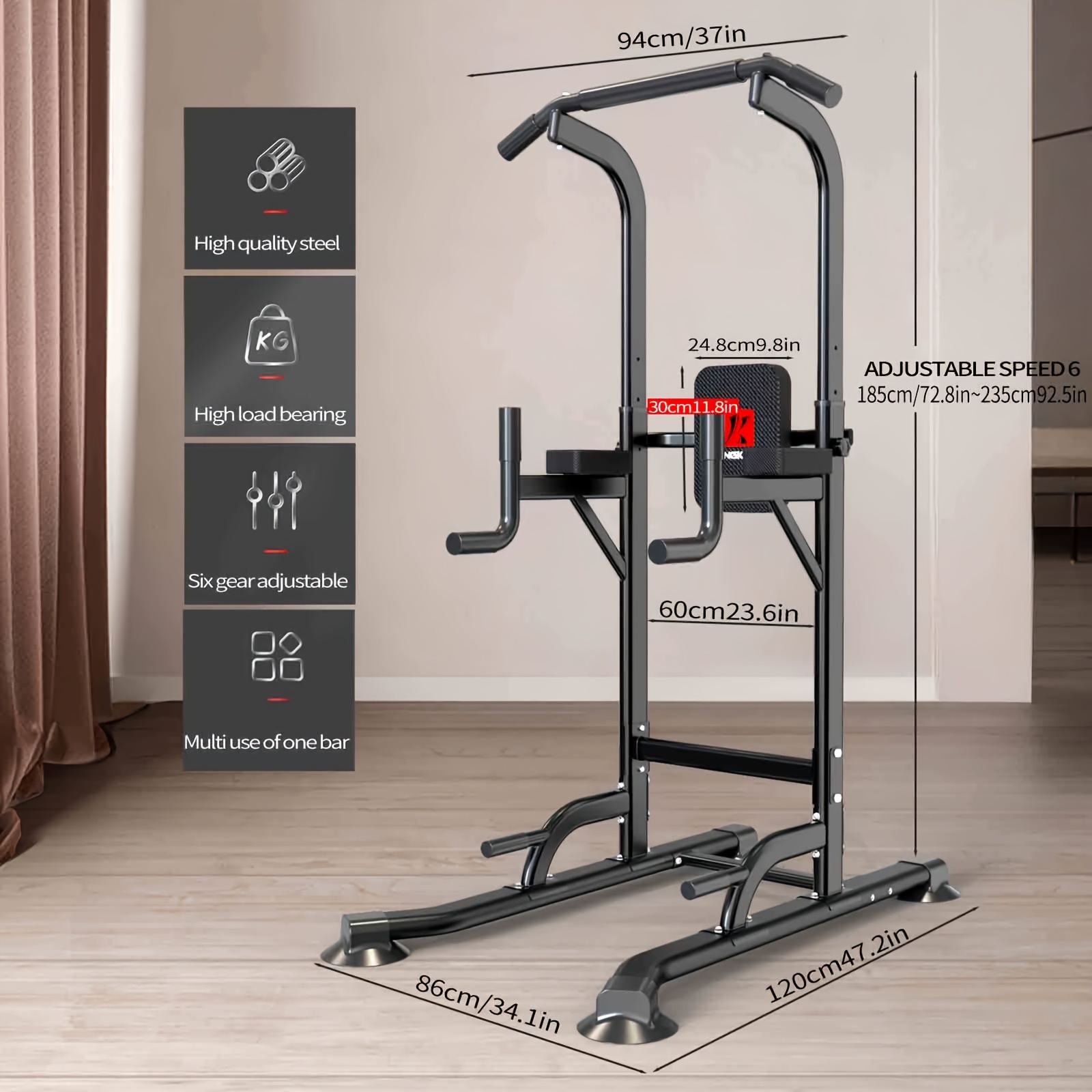 Djustable Height Power Tower D - Home Gym Multi Station ulasan dan harga