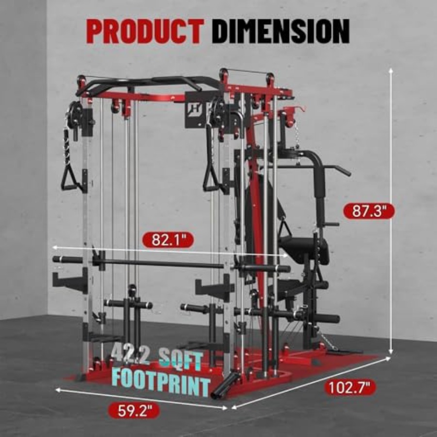 All in One Home Gym System Wor - Home Gym Multi Station ulasan dan harga