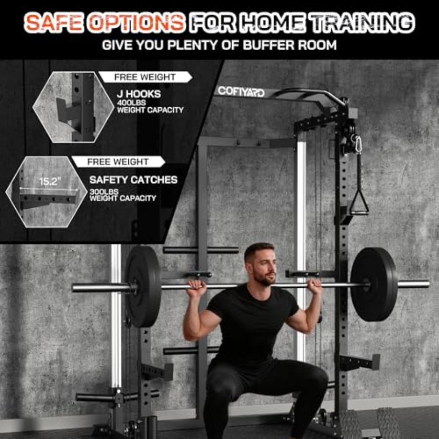 Power Cage Power Rack with Dua - Home Gym Pulley System ulasan dan harga