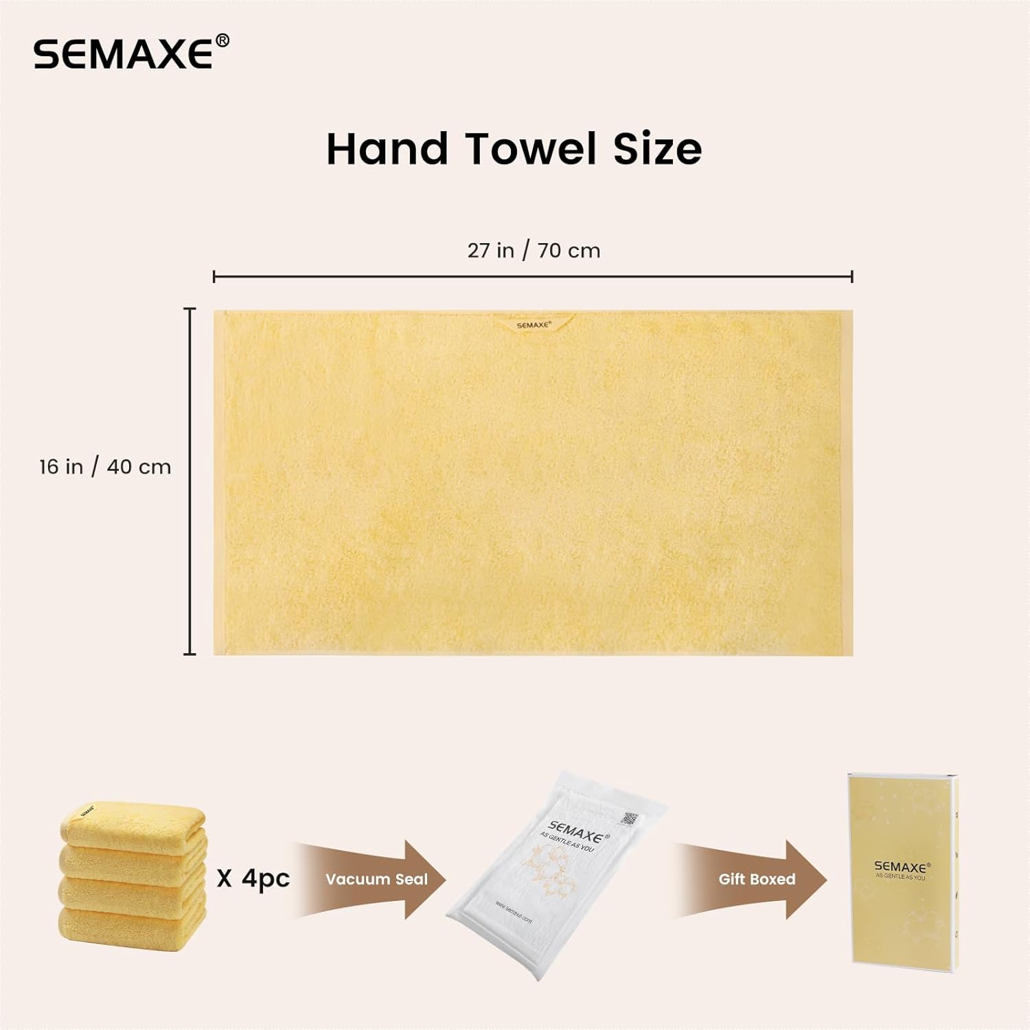 SEMAXE 40*70cm 125g Hand Towel - Home Gym Mma ulasan dan harga