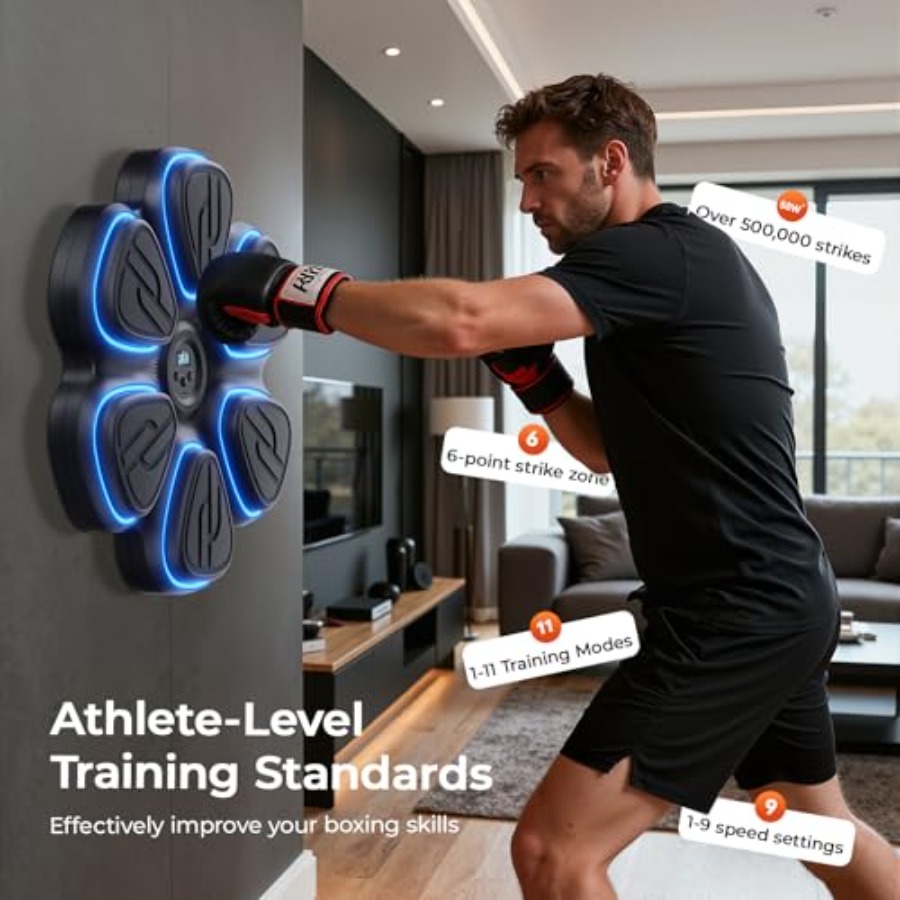 Music Boxing Machine for Adult - Home Gym Wall ulasan dan harga