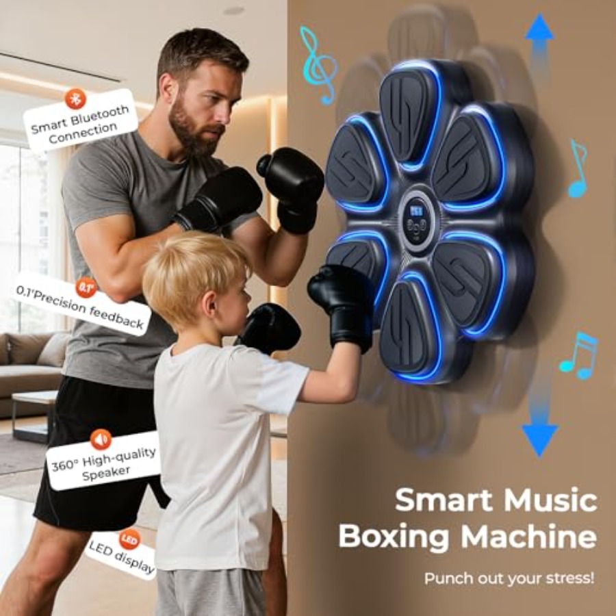 Music Boxing Machine for Adult - Home Gym Wall ulasan dan harga
