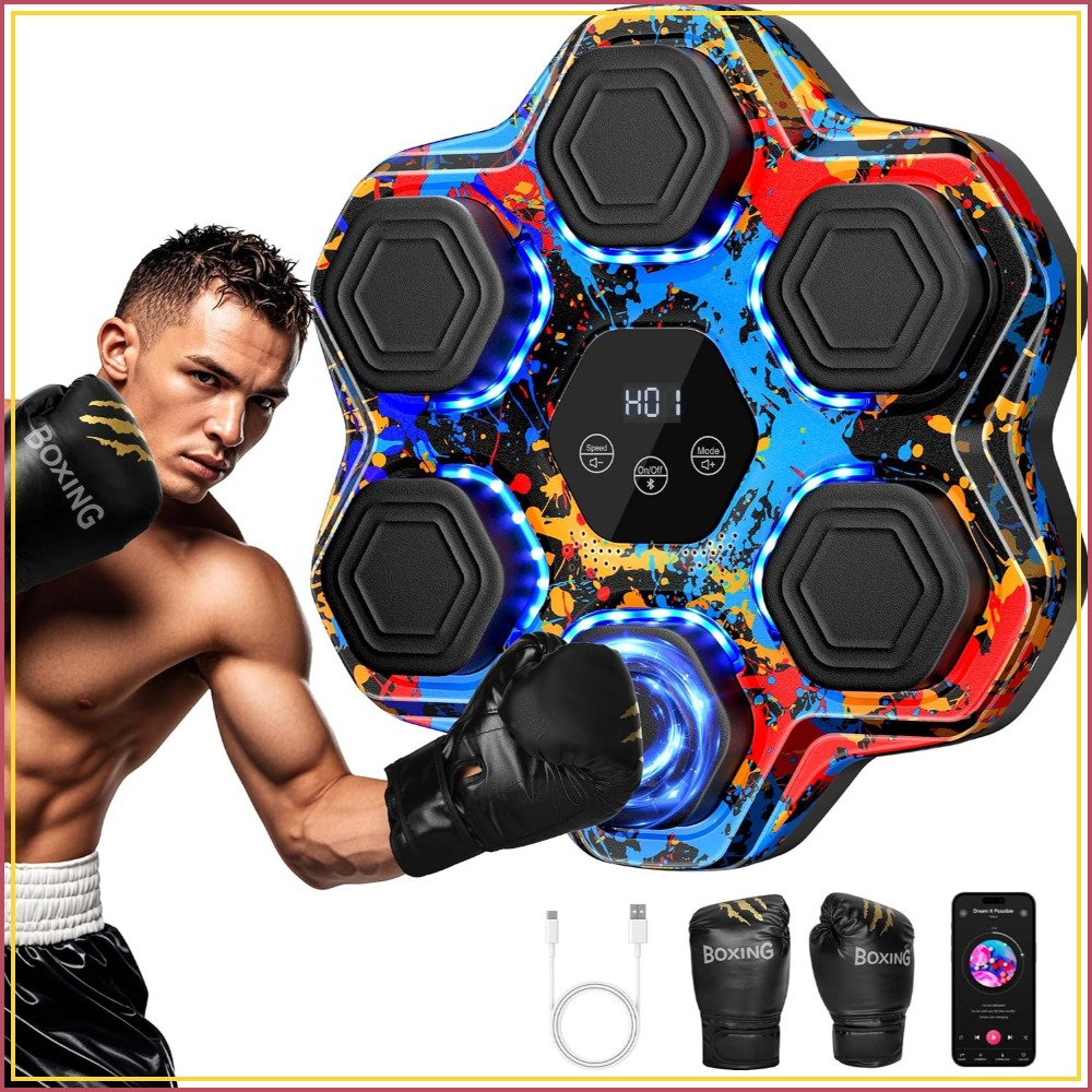 Interactive Music Boxing Machi - Home Gym Wall ulasan dan harga