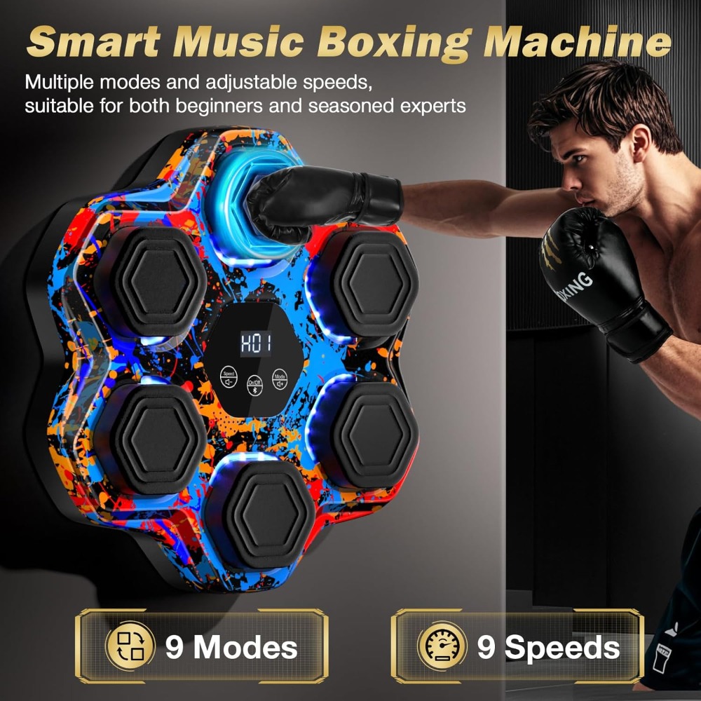 Interactive Music Boxing Machi - Home Gym Wall ulasan dan harga