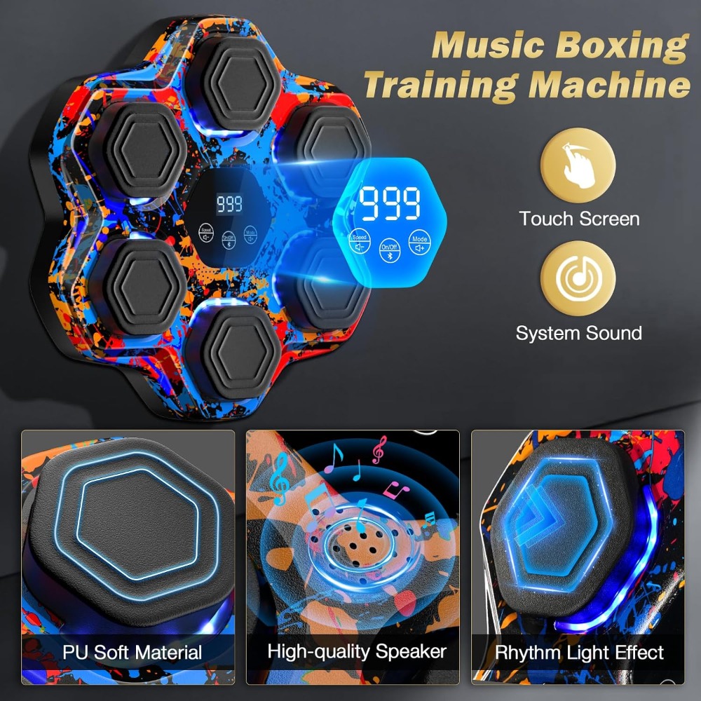 Interactive Music Boxing Machi - Home Gym Wall ulasan dan harga