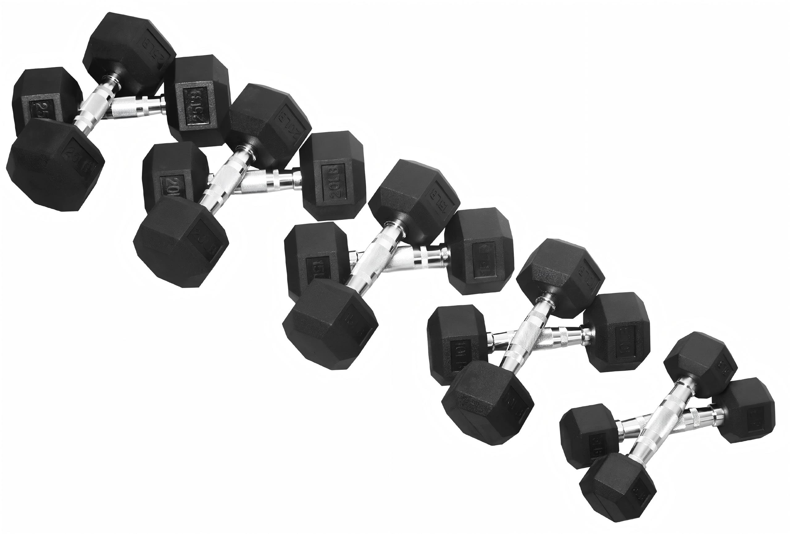 Premium Rubber Coated Hex Dumb - Home Gym Custom ulasan dan harga