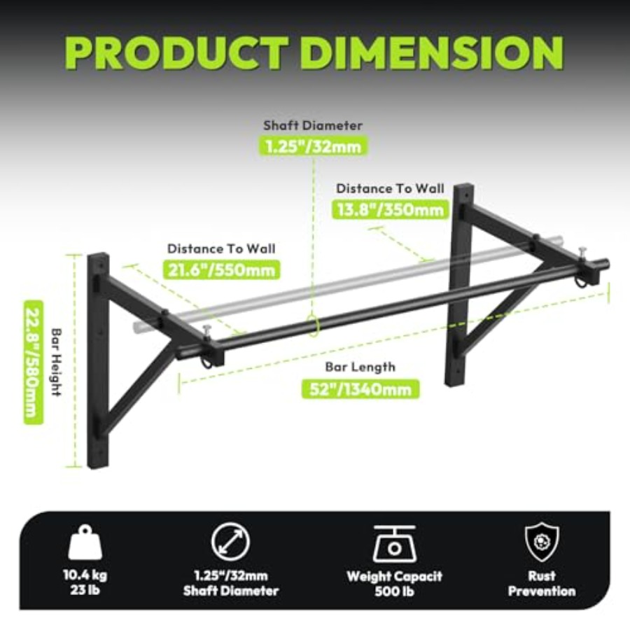 Doorway and wall-mounted pull- - Home Gym Wall ulasan dan harga