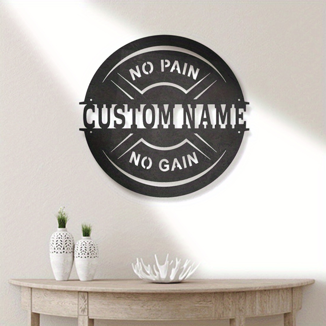 Personalized Vintage Metal Wal - Home Gym Names ulasan dan harga