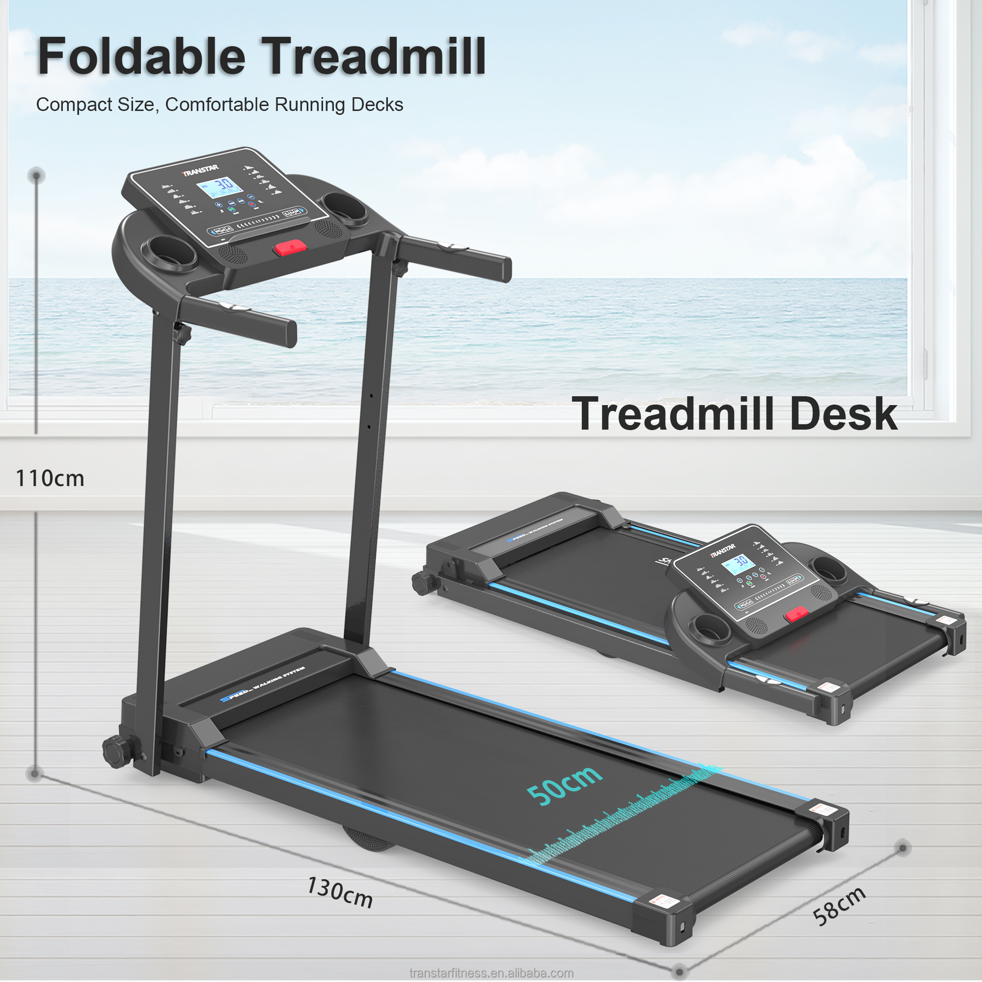 2.5HP Motor Foldable Electric  - Treadmill Home Gym ulasan dan harga