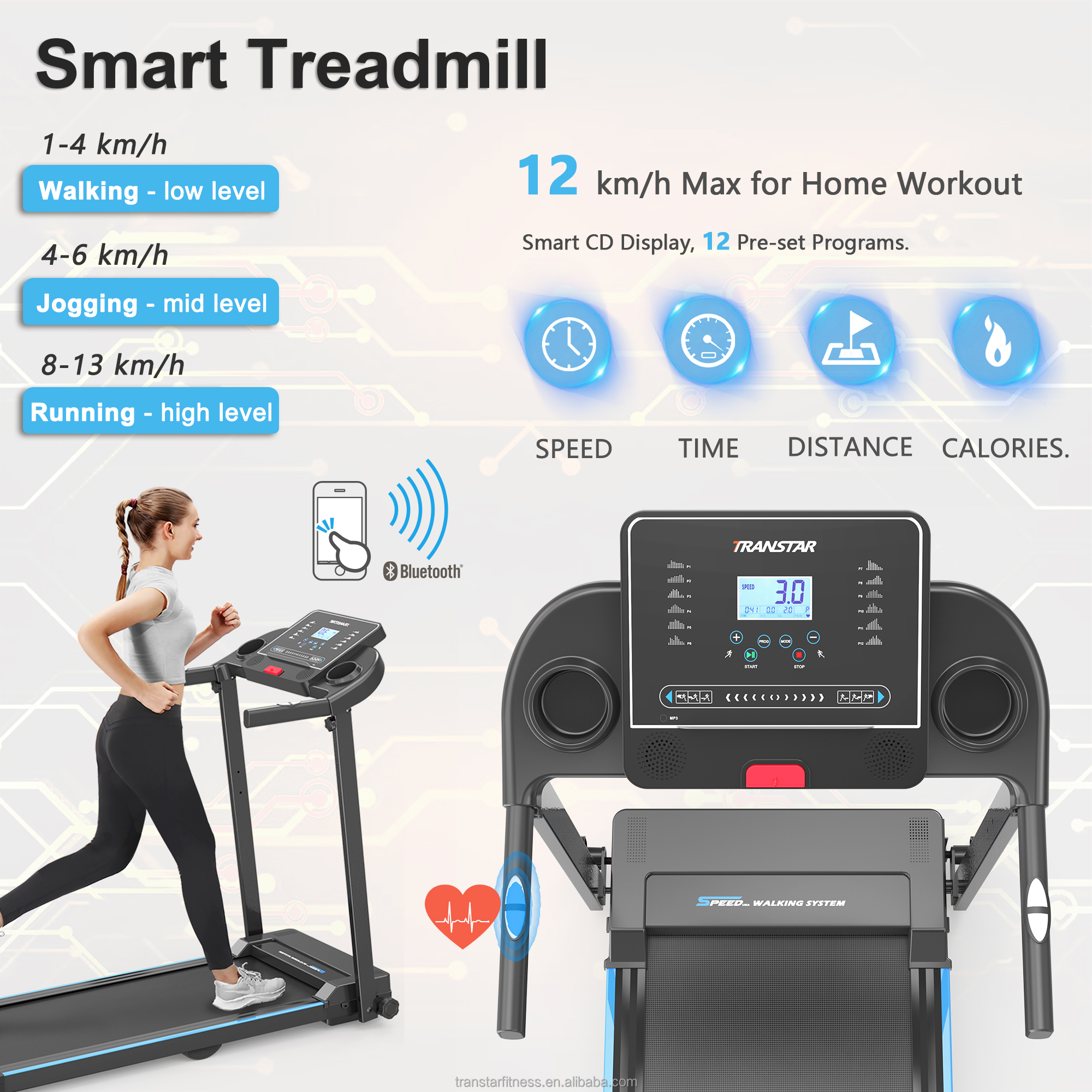 2.5HP Motor Foldable Electric  - Treadmill Home Gym ulasan dan harga