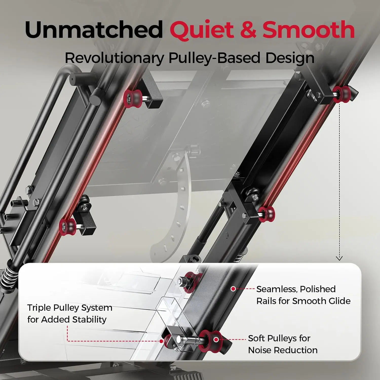 3‑in‑1 Leg Press Hack Squat Ma - Home Gym Pulley System ulasan dan harga