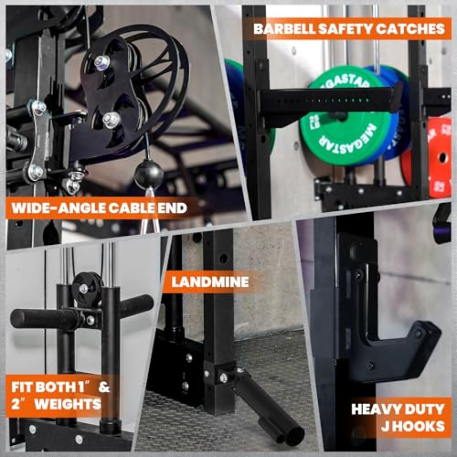 Power Cage Squat Rack Home Gym - Home Gym Wall ulasan dan harga