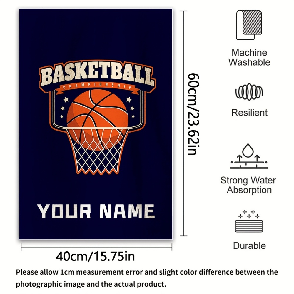 2pcs Name/Text Basketball Towe - Home Gym Names ulasan dan harga