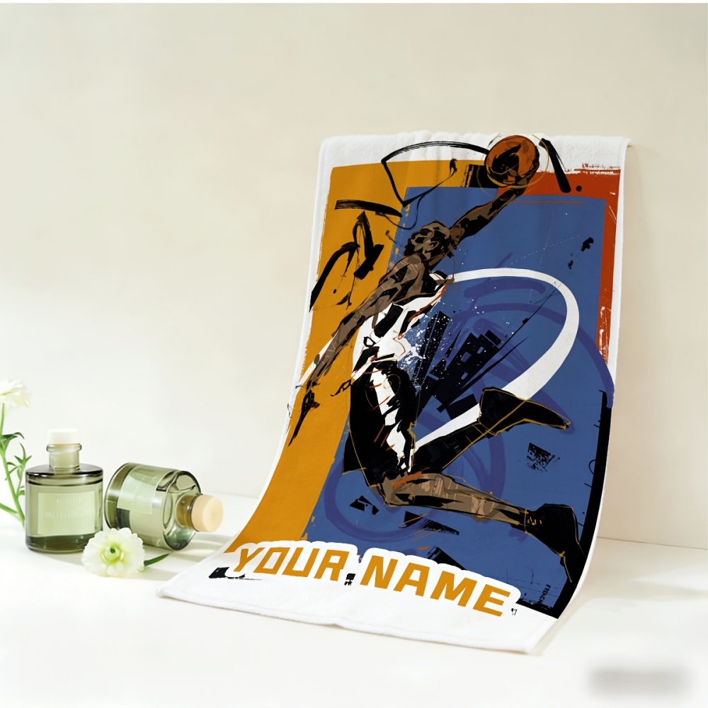 2pcs Name/Text Basketball Towe - Home Gym Names ulasan dan harga