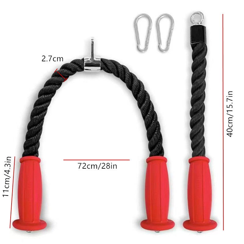 Ergonomic Tricep Ropes Non-Sli - Home Gym Academy ulasan dan harga