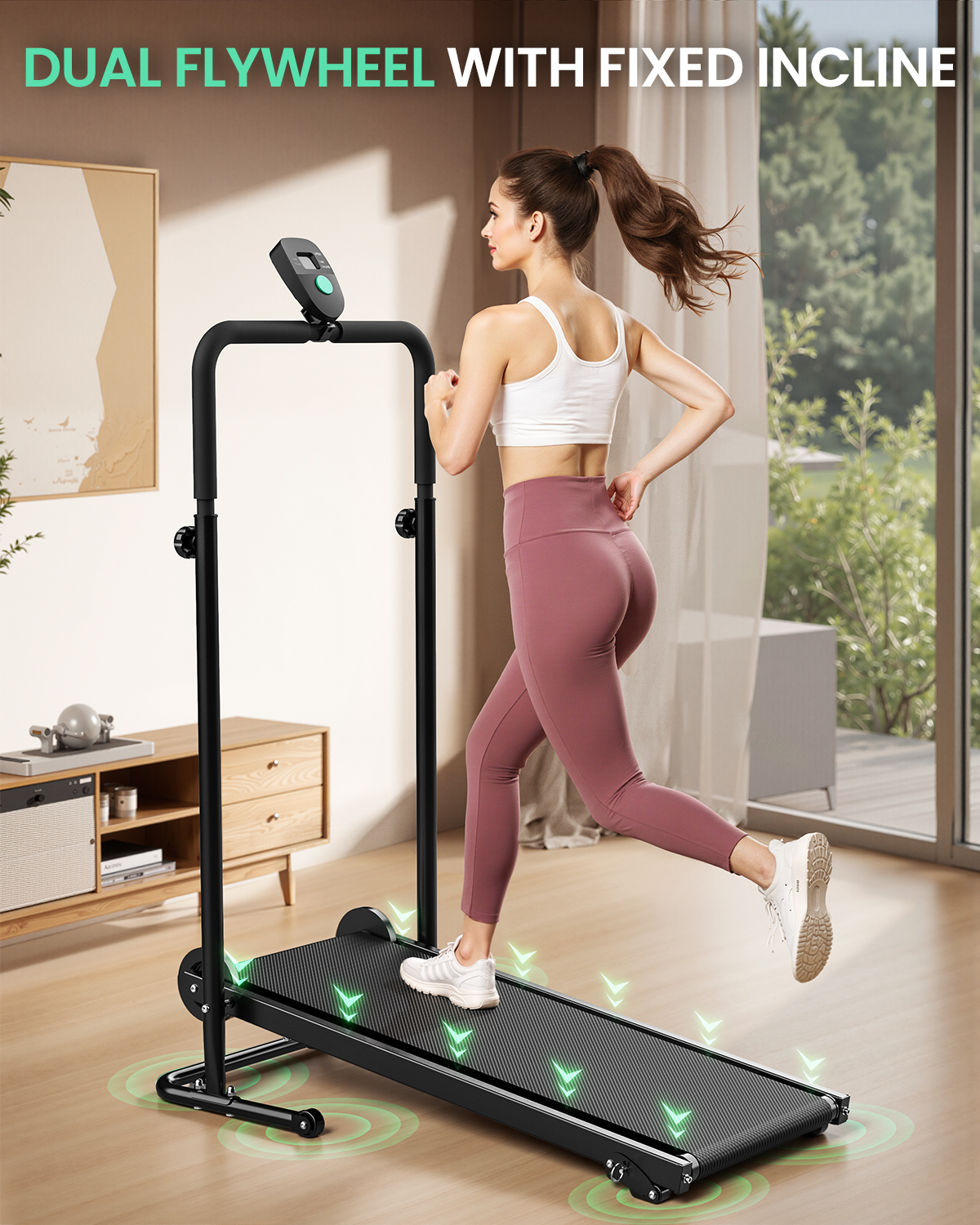 Non-Electric Treadmill with Du - Treadmill Home Gym ulasan dan harga