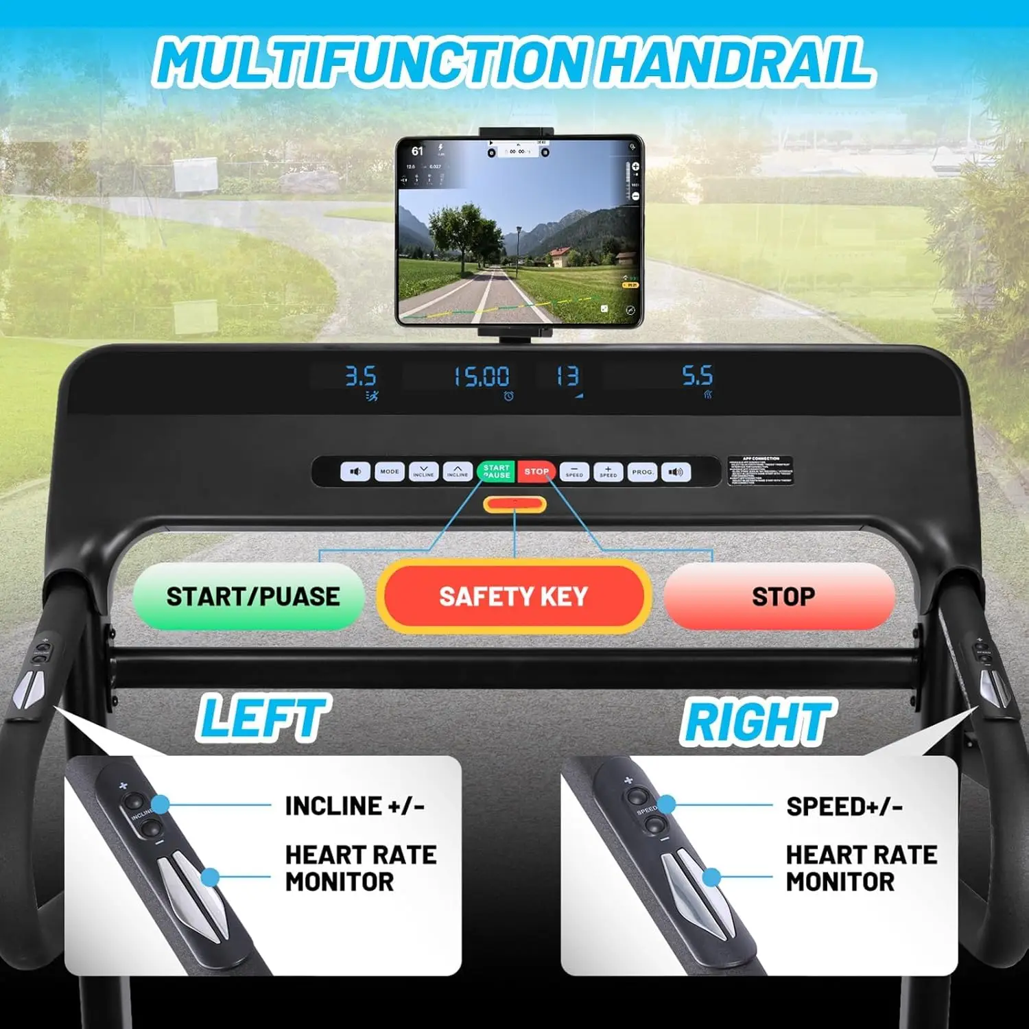 Garvee Auto Incline -3% to 15% - Treadmill Home Gym ulasan dan harga