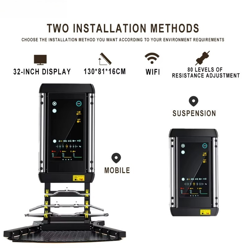 Ai Fitness Mirror Smart Touch  - Home Gym Tools ulasan dan harga