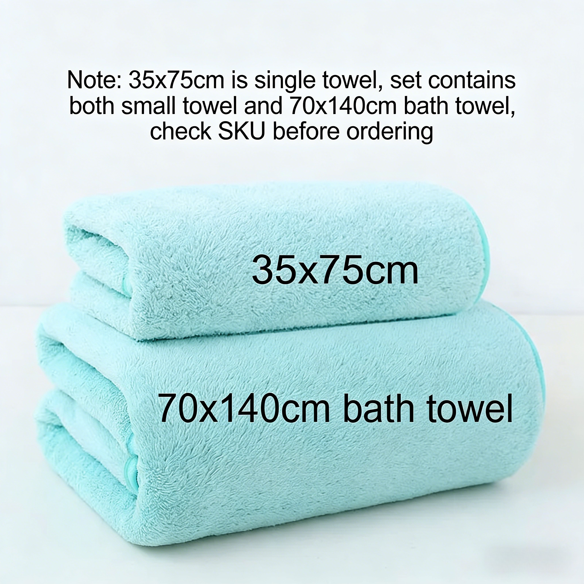Coral Fleece Thickened Towel a - Home Gym Mma ulasan dan harga