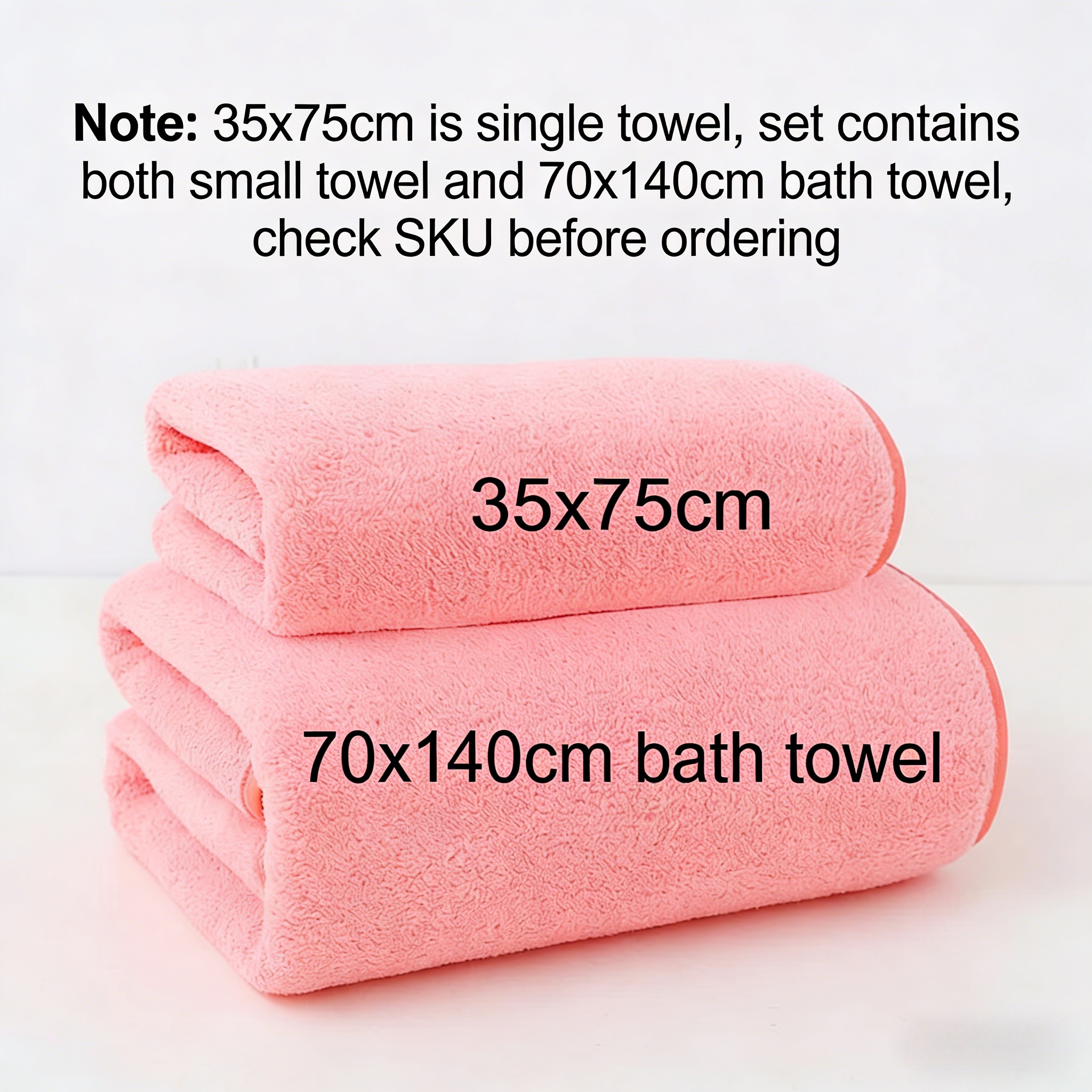 Coral Fleece Thickened Towel a - Home Gym Mma ulasan dan harga