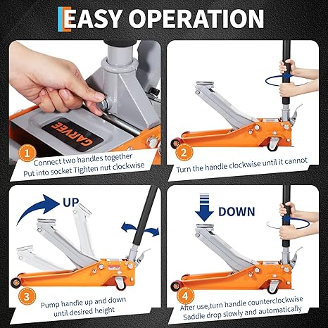 3 Ton Low Profile Hydraulic Ra - Deadlift Jack Barbell ulasan dan harga