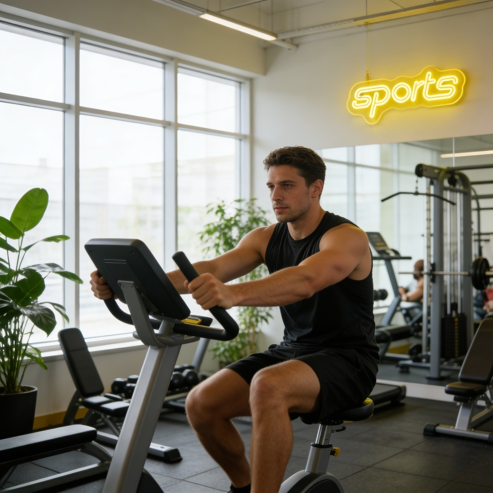 Sports Yellow LED Neon Light D - Home Gym Yellow ulasan dan harga