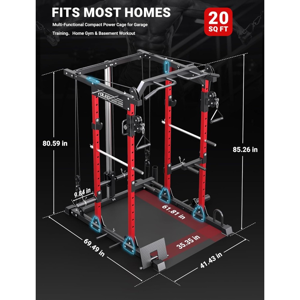 Cable Machine Home Gym 2 in 1, - Home Gym Pulley System ulasan dan harga