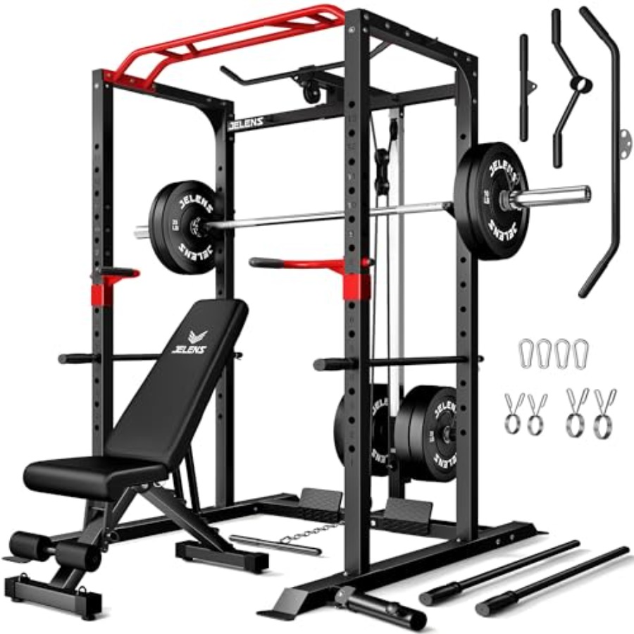 Home gym power cage: steel, bl - Home Gym Pulley System ulasan dan harga