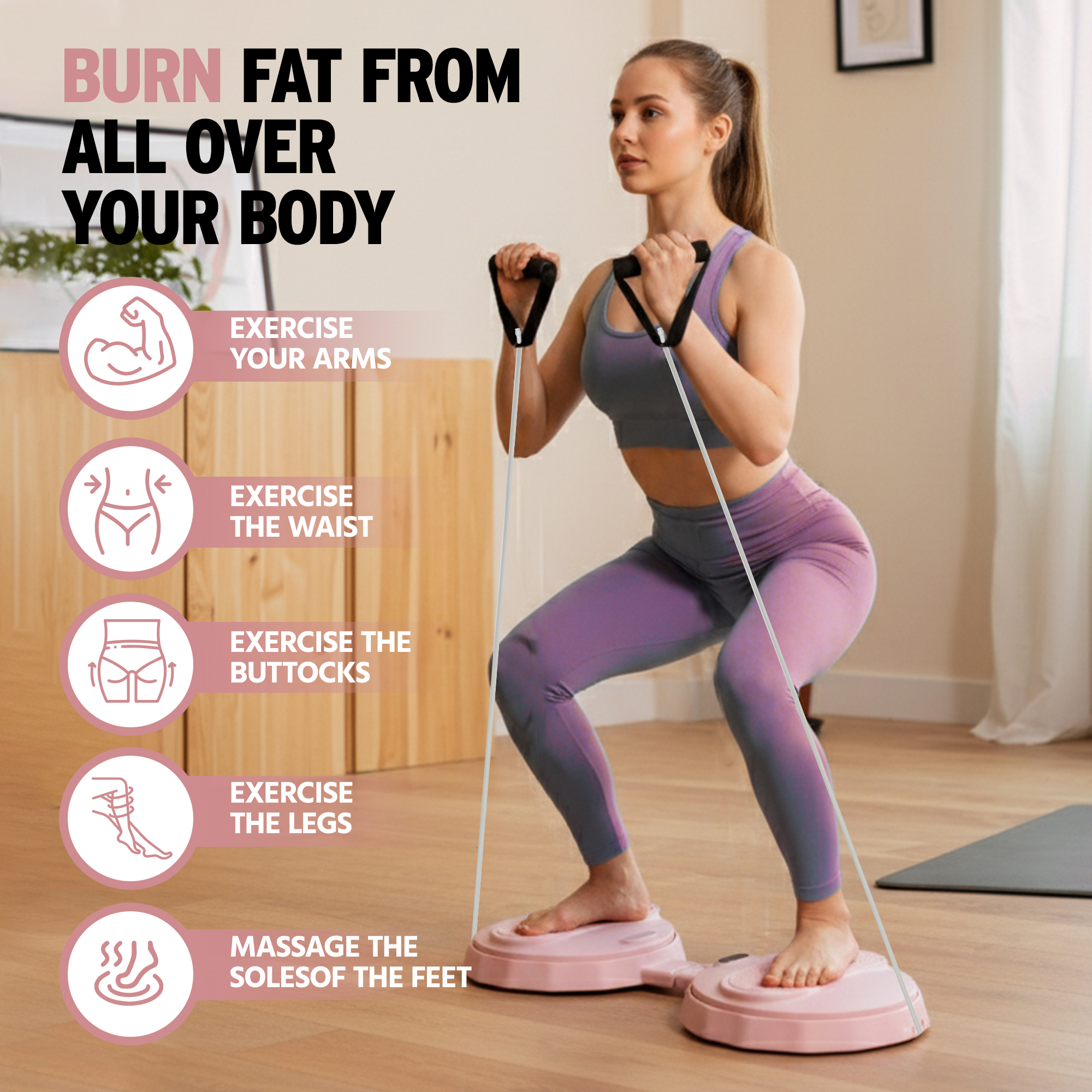 Waist Twister Machine Exercise - Home Gym Tools ulasan dan harga