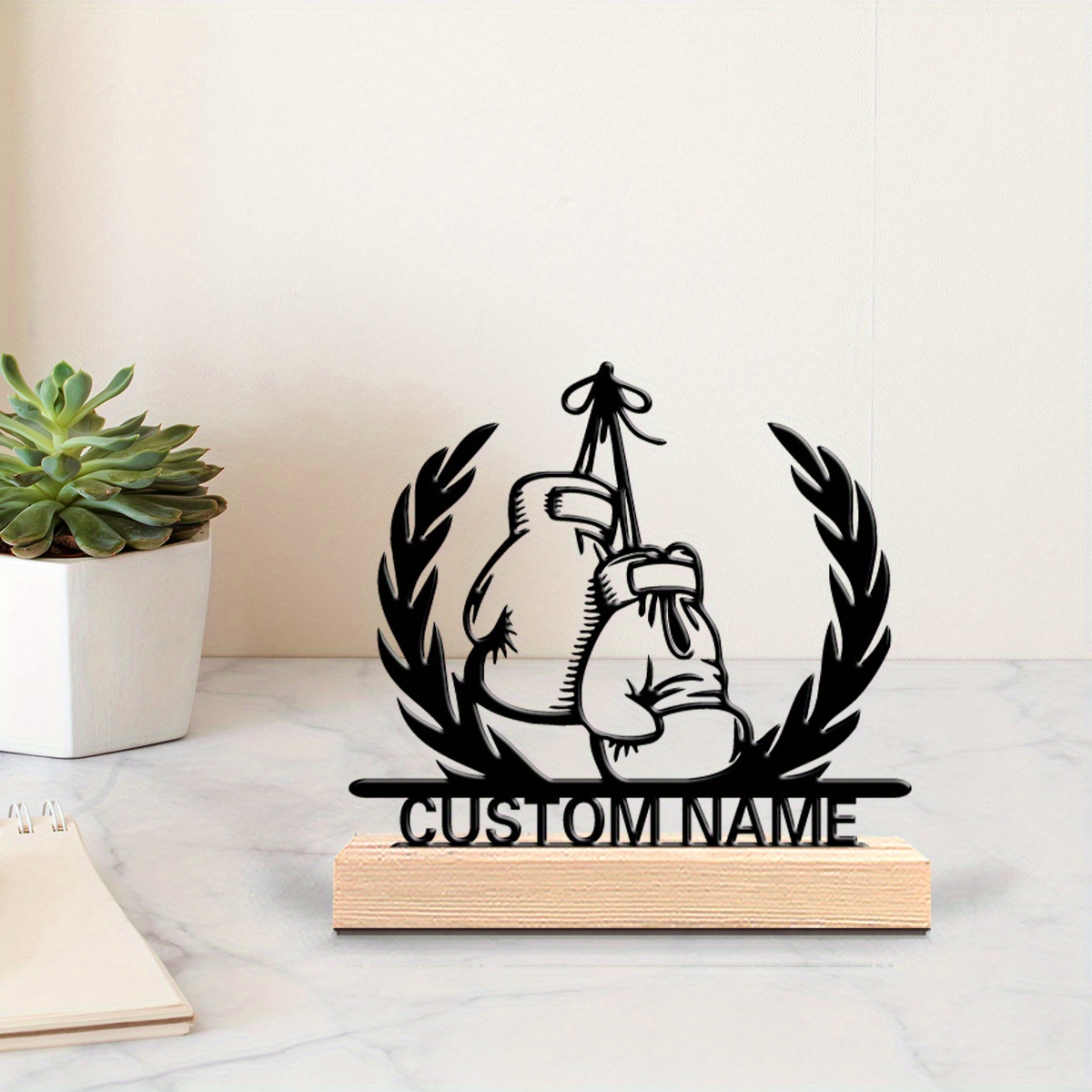 Personalized Boxer Metal Statu - Home Gym Names ulasan dan harga