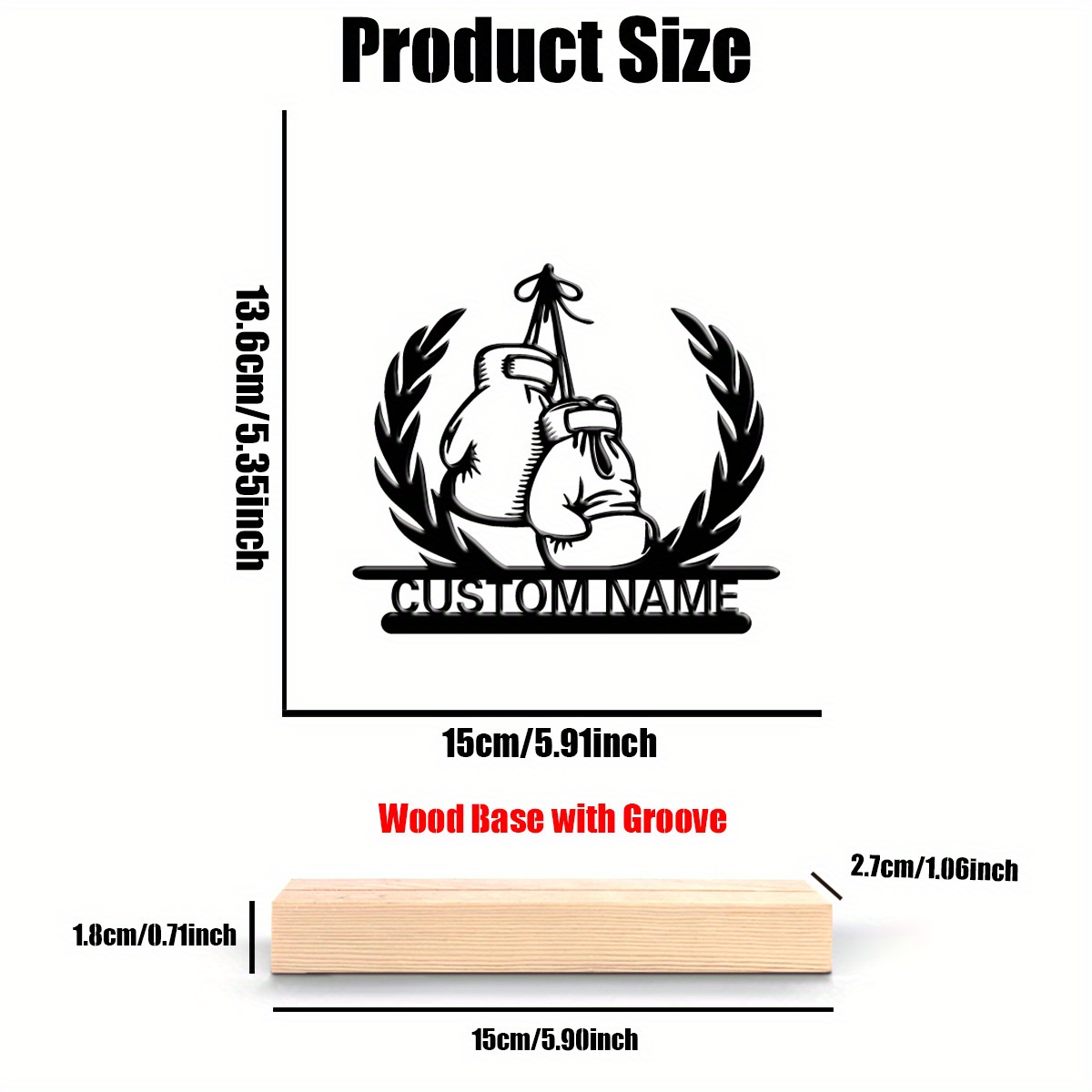 Personalized Boxer Metal Statu - Home Gym Names ulasan dan harga