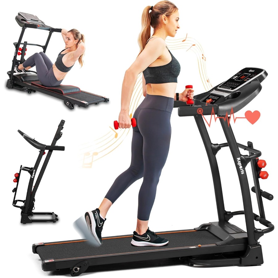 Foldable 16.5 Inch Cardio Fitn - Treadmill Home Gym ulasan dan harga