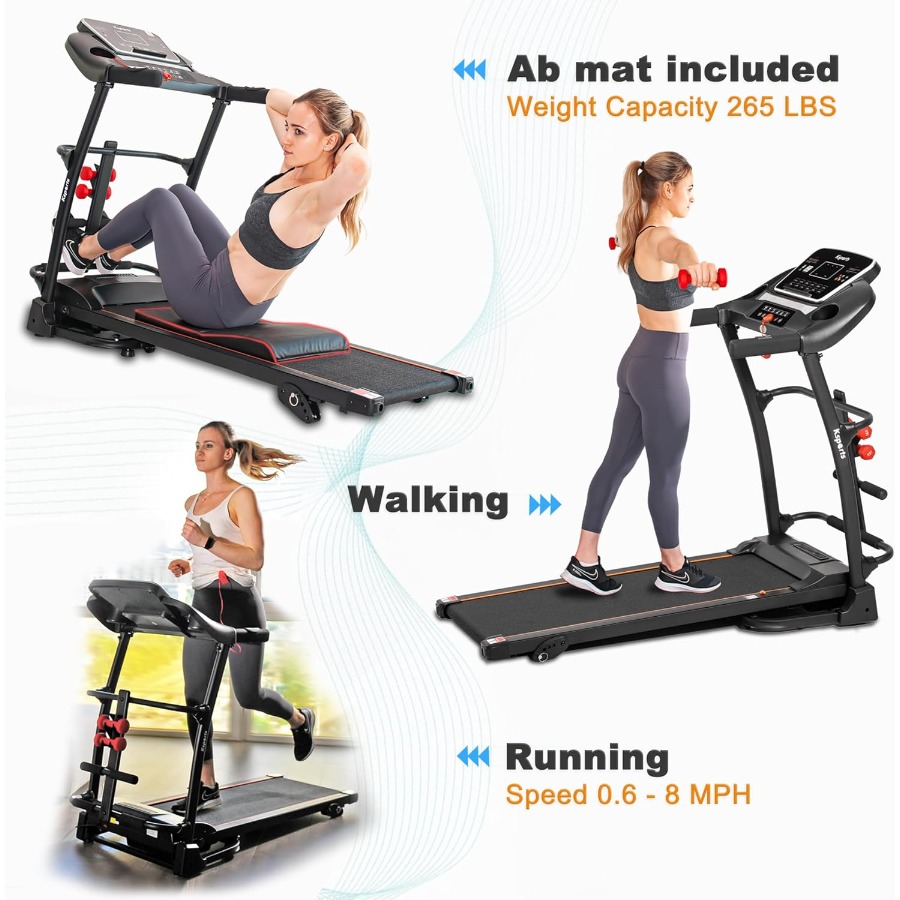 Foldable 16.5 Inch Cardio Fitn - Treadmill Home Gym ulasan dan harga
