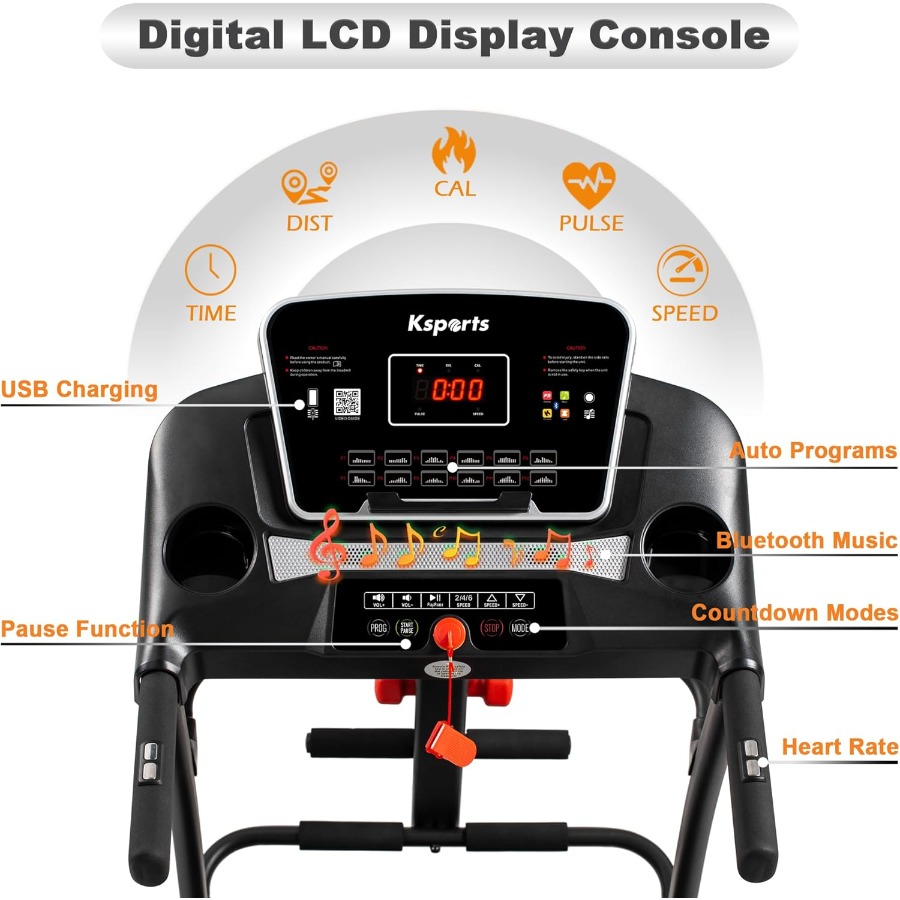 Foldable 16.5 Inch Cardio Fitn - Treadmill Home Gym ulasan dan harga