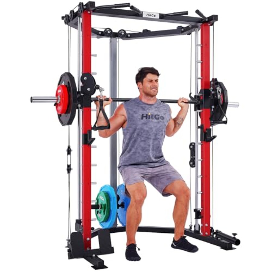 All-in-One Power Cage with Pul - Home Gym Pulley System ulasan dan harga