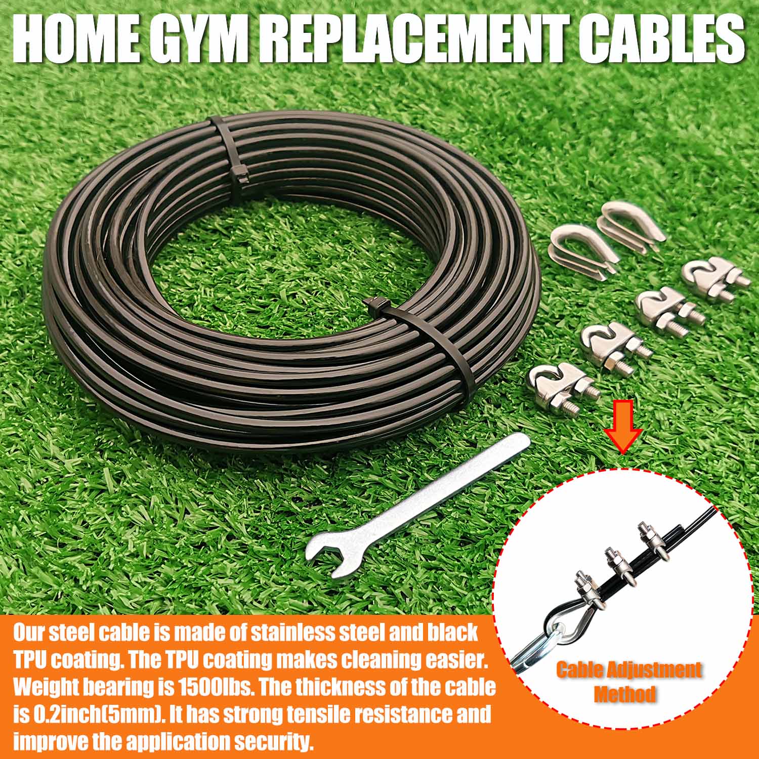 Pulley Cable for DIY Home Gym  - Home Gym Pulley System ulasan dan harga