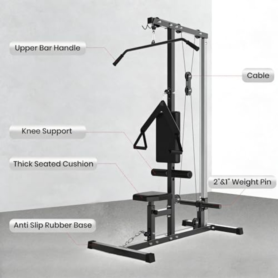 Multi-Functional LAT Pulldown  - Home Gym Multi Station ulasan dan harga