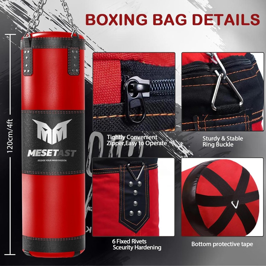 4ft Heavy Punching Bag Set for - Home Gym Mma ulasan dan harga