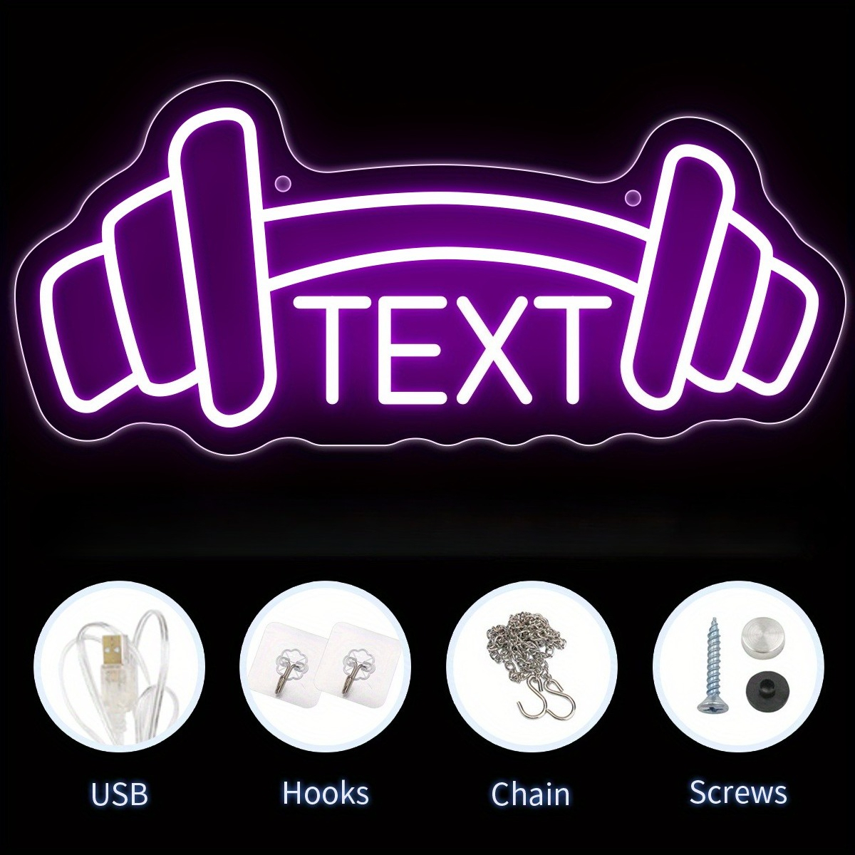 Custom Home Gym Neon Sign LED  - Home Gym Names ulasan dan harga