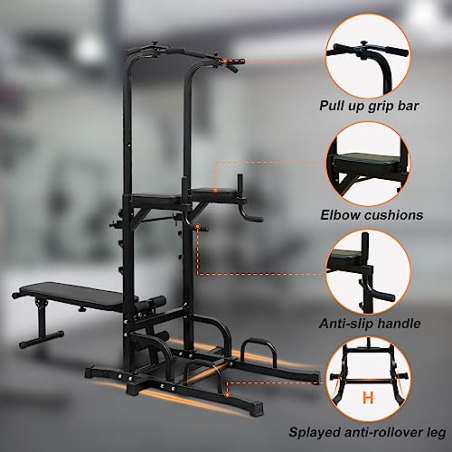 Power Tower with Weight Bench  - Home Gym Multi Station ulasan dan harga