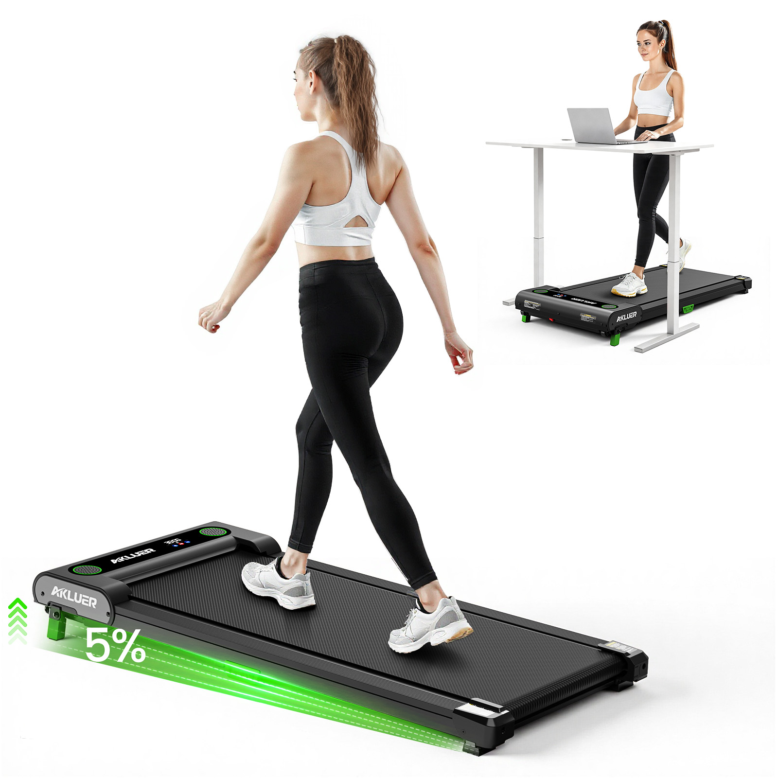 AKLUER Under Desk Treadmill fo - Treadmill Home Gym ulasan dan harga