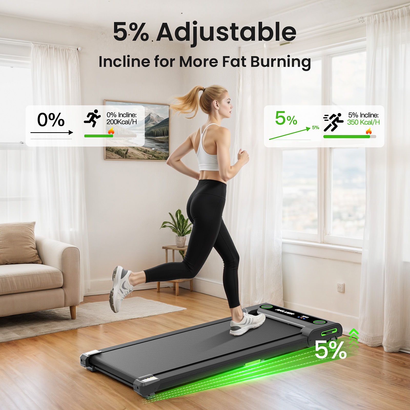 AKLUER Under Desk Treadmill fo - Treadmill Home Gym ulasan dan harga