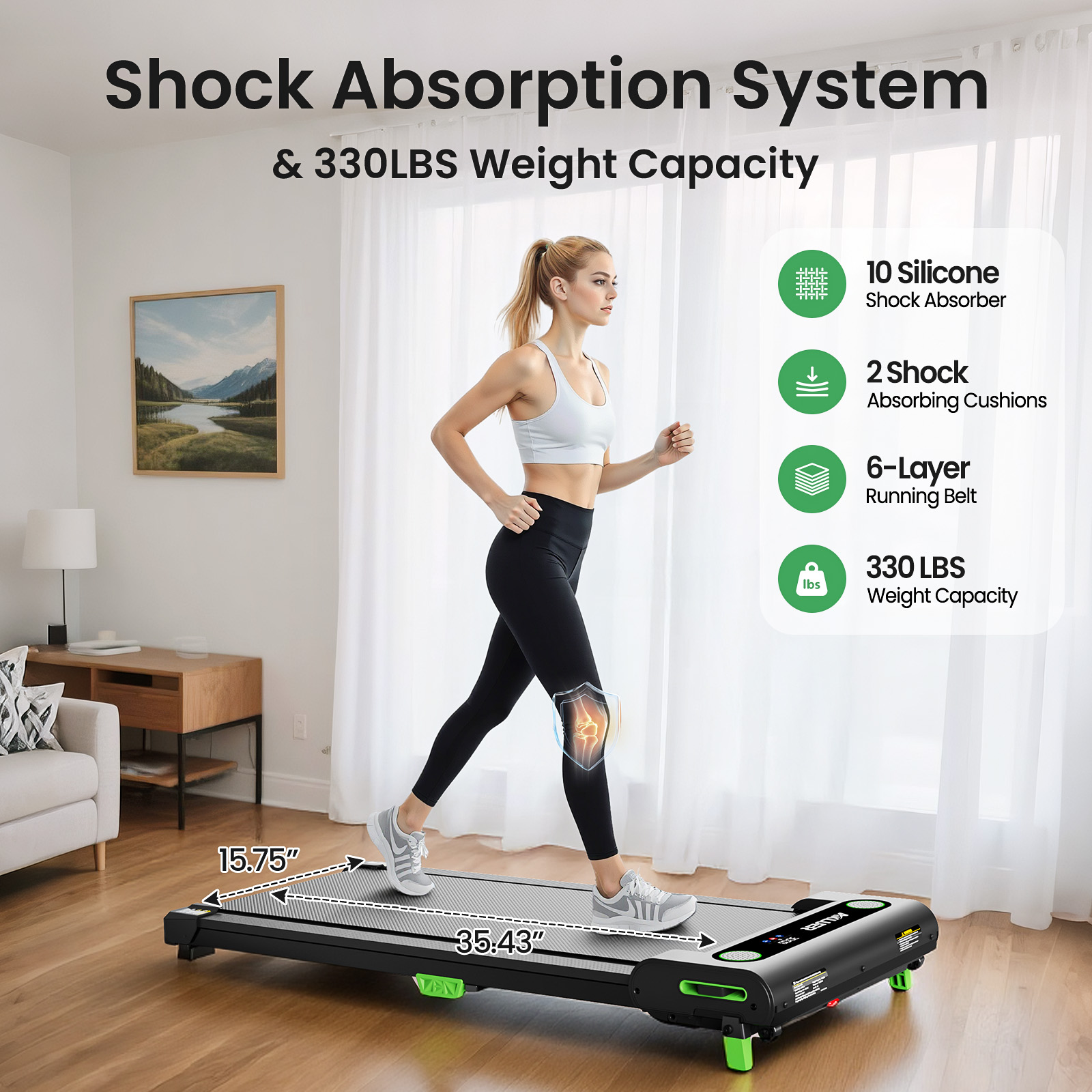 AKLUER Under Desk Treadmill fo - Treadmill Home Gym ulasan dan harga