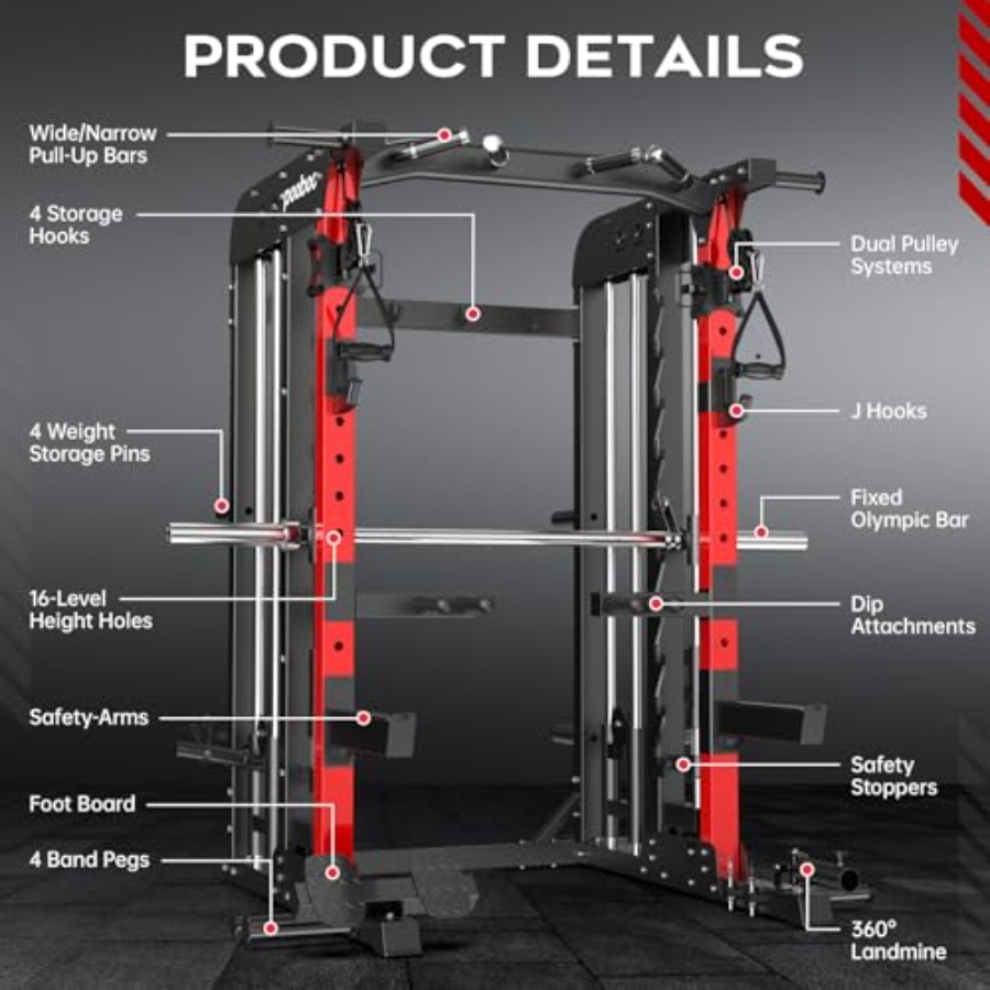 Home Gym Power Cage 2000LB Squ - Home Gym Pulley System ulasan dan harga