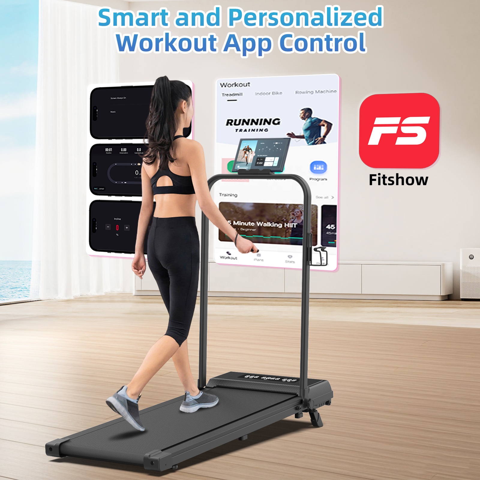 Intuitive Interface Foldable E - Treadmill Home Gym ulasan dan harga