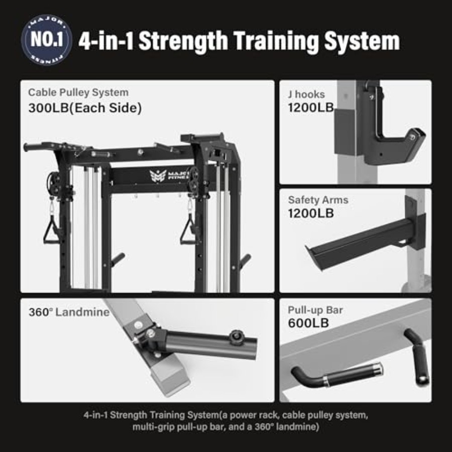 Home gym strength training: he - Home Gym Pulley System ulasan dan harga